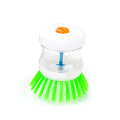 2 PCS Kitchen Washing Utensils Pot Dish Brush With Washing Up Liquid Soap Dispenser, Random Color Delivery, Utensils Pot Dish Brush