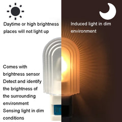 A38 Intelligent Sensor LED Night Light Baby Feeding Eye Care Bedside Lamp, UK Plug