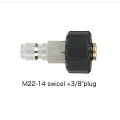 Pressure Washer Accessories Quick Connect Car Wash Water Hose Quick Connection, 14-3/8 Male + 15-3/8 Female, 15-3/8 Male + 15-3/8 Female, 15-3/8 Male + 14-3/8 Female
