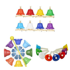 Orff Instrument Eight-tone Bell Percussion Musical Toy for Children, Eight-tone Bell Percussion Musical