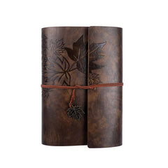 PU Maple Retro Straps Handbook Loose-leaf Notebook, A6