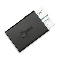 Metal Portable Push Card Case Ultra-thin Frosted Light Business Card Packing Box