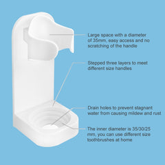 Electric Toothbrush Holder Universal Toothbrush Holder Bathroom Storage Rack, Electric Toothbrush Holder 1