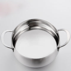 Si Gang 24CM Stainless Steel Drum-shaped Large-capacity Extra Thick Soup Pot, 24 CM