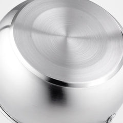 Si Gang 24CM Stainless Steel Drum-shaped Large-capacity Extra Thick Soup Pot, 24 CM