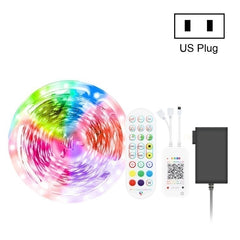 Bluetooth Suit Smart Music Sound Control Light Strip Waterproof 5050 RGB Colorful Atmosphere LED Light Strip With 24-Keys Remote Control, 5M 150 LEDs, 5M 300 LEDs, 10M 300 LEDs, 10M 600 LEDs