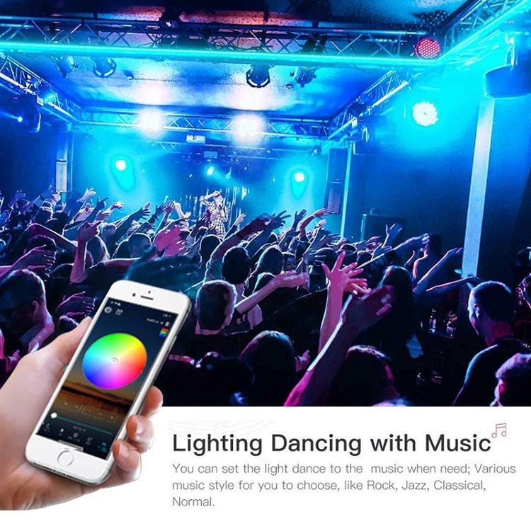 Bluetooth Suit Smart Music Sound Control Light Strip Waterproof 5050 RGB Colorful Atmosphere LED Light Strip With 24-Keys Remote Control, 5M 150 LEDs, 5M 300 LEDs, 10M 300 LEDs, 10M 600 LEDs