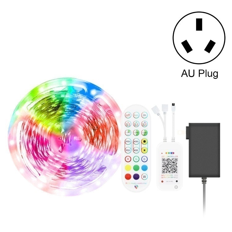 Bluetooth Suit Smart Music Sound Control Light Strip Waterproof 5050 RGB Colorful Atmosphere LED Light Strip With 24-Keys Remote Control, 5M 150 LEDs, 5M 300 LEDs, 10M 300 LEDs, 10M 600 LEDs