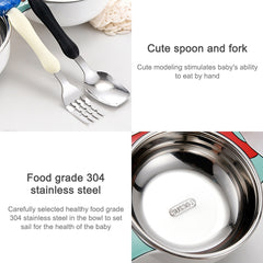 304 Stainless Steel Children Car Dinner Plate, Red, Blue, Blue (removable and washable)