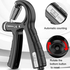 5-60kg Adjustable Mechanical Counting Gripper Finger Strength Training Device, 5-60kg Black, 5-60kg Green