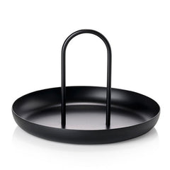 Round Handheld Portable Tray Porch Sundries Small Objects Desktop Storage Tray