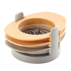 3 in 1 Multifunctional Egg Cutter Half-cut Egg Tool, Blue, Orange, Colorful