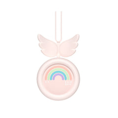 USB Charging Fan Brushless Hanging Neck Mini Sling Lazy Fan, Angel Pink, Angel Blue, Angel White
