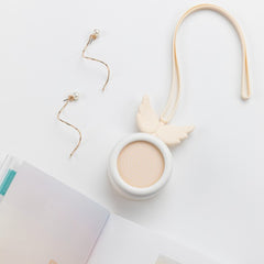 USB Charging Fan Brushless Hanging Neck Mini Sling Lazy Fan, Angel Pink, Angel Blue, Angel White