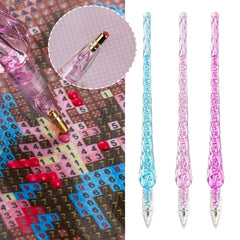 Diamond Painting Pen DIY Cross Stitch Embroidery Crafts Sewing Diamond Painting Tool, Diamond Painting Pen (Pink), Diamond Painting Pen (Blue), Diamond Painting Pen (Purple)