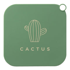 Sewer Deodorant Cover Sealing Plug Silicone Bathroom Toilet Floor Drain Deodorant, Green Cactus, White Wave Point, Black English Word
