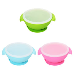 Food Grade Silicone Anti-fall Anti-slip Baby Food Supplement Bowl Suction Cup Bowl, TBD0426387601C, TBD0426387601A, TBD0426387601B