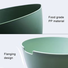 Kitchen Rice Pan Double-dish Vegetable Drain Basket Plastic Fruit Basket, U Shape Light Green, U Shape Dark Red, U Shape Light Gray, O Shape Light Green, O Shape Dark Red, O Shape Light Gray