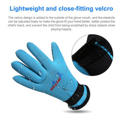 DIVE&SAIL 3mm Children Diving Gloves Scratch-proof Neoprene Swimming Snorkeling Warm Gloves, S for Aged 4-6, M for Aged 6-9, L for for Aged 9-12, XL for Aged 12-14