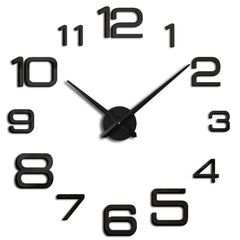 Acrylic Digital Wall Clock Home Living Room Wall Sticker Clock