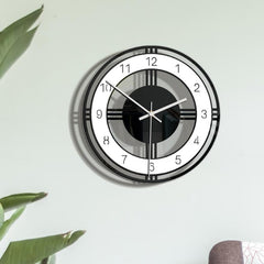Home Decoration Round Creative Wall Clock Living Room Bedroom Transparent Acrylic Retro Clock, CC034