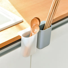Sticky Pen Holder Desktop Can Hang Pen Case Office Stationery Storage And Sorting Box Random Colour, Pen Holder