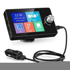 2.8 inch Car DAB+Digital Broadcasting Colorful Screen Receiver FM Forwarding AUX Output, 2.8 inch