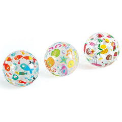 Children Early Education Swimming and Water Toys Inflatable Beach Ball Color Random Delivery, Early Education Swimming Toy