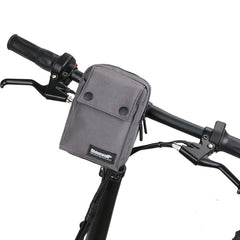 Rhinowalk Bicycle Handlebar Bag Multifunctional Storage Bag Waterproof Clutch, Gray, Black