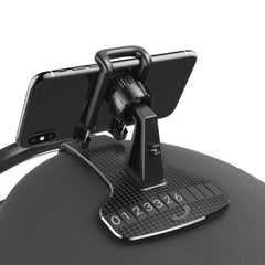 Car Mobile Phone Holder Buckle Instrument Trolley Inner Clip Mobile Phone Navigation Bracket With Number Plate, Navigation Bracket With Number Plate