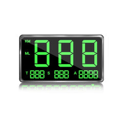 Kingneed C80 4.5inch HUD Car Head-up Display GPS Speed Meter Overspeed Alarm Mileage Altitude Clock, C80 4.5inch