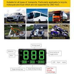 Kingneed C80 4.5inch HUD Car Head-up Display GPS Speed Meter Overspeed Alarm Mileage Altitude Clock, C80 4.5inch
