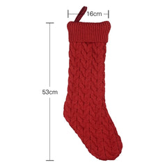 Knitted Woolen Gift Bags Christmas Socks Christmas Pendants Ornaments