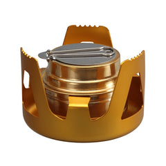 Outdoor Camping Alcohol Stove Vaporized Liquid Alcohol Atove Mini Alcohol Stove Portable Creative Alcohol Stove, Gold, Gray, Dark Green