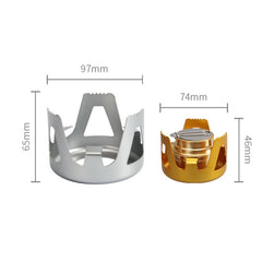Outdoor Camping Alcohol Stove Vaporized Liquid Alcohol Atove Mini Alcohol Stove Portable Creative Alcohol Stove, Gold, Gray, Dark Green