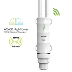 WAVLINK AC600 AP 2.4G/5G Dual Frequency Outdoor High Power Repeater, US Plug, UK Plug
