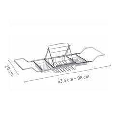 304 Stainless Steel Bathtub Rack Retractable Bracket Bathroom Shelf, Stainless Steel Bathtub Rack