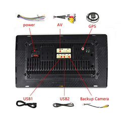 Universal Machine Android Smart Navigation Car Navigation DVD Reversing Video Integrated Machine, 9inch 1+16G Standard+12 Lights Camera, 9inch 2+16G Standard+12 Lights Camera, 9inch 2+32G Standard+12 Lights Camera, 10inch 1+16G Standard+12 Lights Camer...