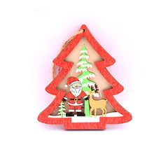 Christmas Decorations Christmas Tree Luminous Pendant, Christmas Tree, Christmas Balls, Car, CarFive-pointed Star