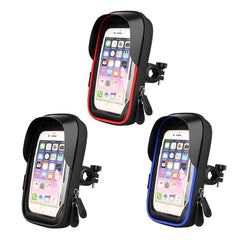 Mountain Bike Card Holder Touch Screen Mobile Phone Holder Motorcycle Electric Vehicle Waterproof Navigation Bracket Shade Mobile Phone Holder, Handlebars, Rearview Mirrors