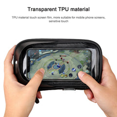 Mountain Bike Card Holder Touch Screen Mobile Phone Holder Motorcycle Electric Vehicle Waterproof Navigation Bracket Shade Mobile Phone Holder, Handlebars, Rearview Mirrors
