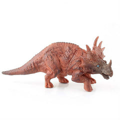 Simulation Animal Dinosaur World Static Toy Models, 6 PCS Triceratops, 6 PCS Velociraptor, 6 PCS Brown Tyrannosaurus, Emperor Tyrannosaurus
