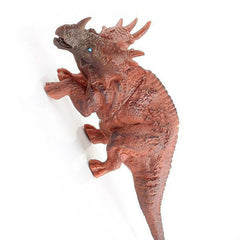 Simulation Animal Dinosaur World Static Toy Models, 6 PCS Triceratops, 6 PCS Velociraptor, 6 PCS Brown Tyrannosaurus, Emperor Tyrannosaurus
