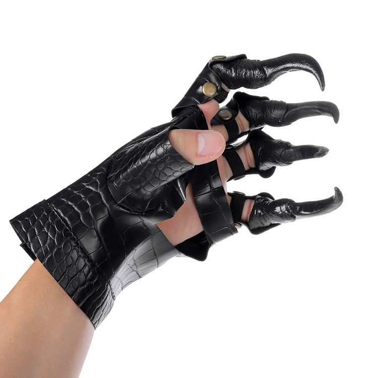 Halloween Carnival Ball Props Accessories Cosplay Dress Up Gloves Dragon Claw, Dragon Claw Gloves