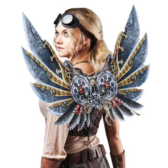 Halloween Carnival Dress Up Adult Children Mechanical Punk Decorative Wings, Adult, Child