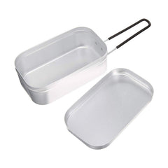 Outdoor Travel Camping Camping Lunch Box Portable Foldable Aluminum Lunch Box Retro Lunch Box Small, Small Regular Lunch Box, Lunch Box And Steaming Rack, Lunch Box And Steaming Rack And Folding Stove