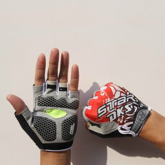 Cycling Shock Absorbing Anti-Slip Gloves Fitness Weight Lifting Training Half-finger Gloves, M, L
