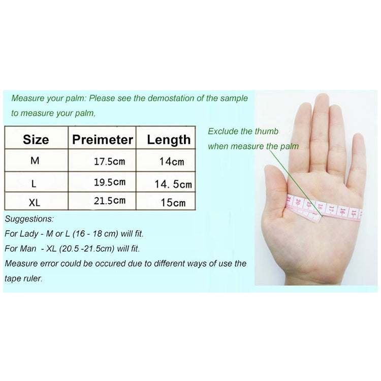 Cycling Shock Absorbing Anti-Slip Gloves Fitness Weight Lifting Training Half-finger Gloves, M, L