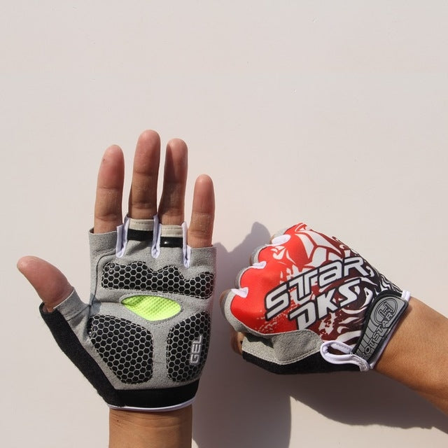 Cycling Shock Absorbing Anti-Slip Gloves Fitness Weight Lifting Training Half-finger Gloves, XL