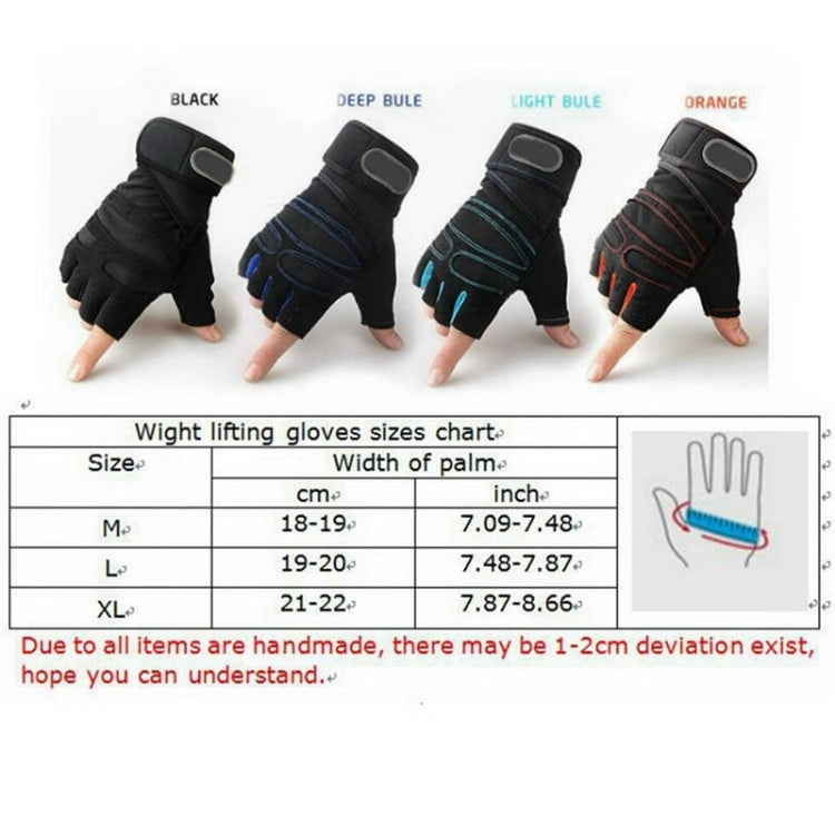 Gym Gloves Heavyweight Sports Exercise Weight Lifting Gloves Body Building Training Sport Fitness Gloves, M, L, XL